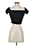 Cotton Candy Black Short Sleeve Top Size S - photo 2