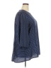 Suzanne Betro 100% Polyester Blue 3/4 Sleeve Blouse Size 2X - photo 4