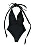 Cupshe Solid Black One Piece Swimsuit Size XS - photo 2
