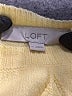 Ann Taylor LOFT Chevron-herringbone Yellow Pullover Sweater Size M - photo 7