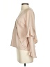 Express 100% Polyester Tan 3/4 Sleeve Blouse Size S - photo 5