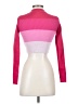 Shein 100% Polyester Color Block Pink Turtleneck Sweater Size S - photo 2
