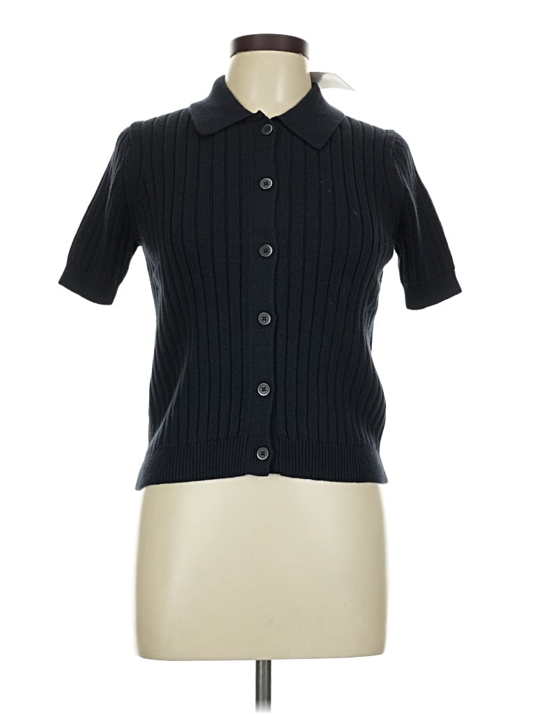 Uniqlo Short Sleeve Blouse In Blue