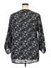 Bebonnie 100% Polyester Black 3/4 Sleeve Blouse Size 3X - photo 2