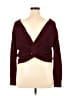 Fashion Nova 100% Acrylic Burgundy Pullover Sweater Size S - photo 2