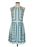 BCBGMAXAZRIA 100% Polyester Print Blue Casual Dress Size 8 - photo 1