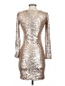 BCBGMAXAZRIA Metallic Silver Cocktail Dress Size XS - photo 2