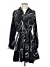 Nine West 100% Polyester Graphic Black Casual Dress Size S - photo 1