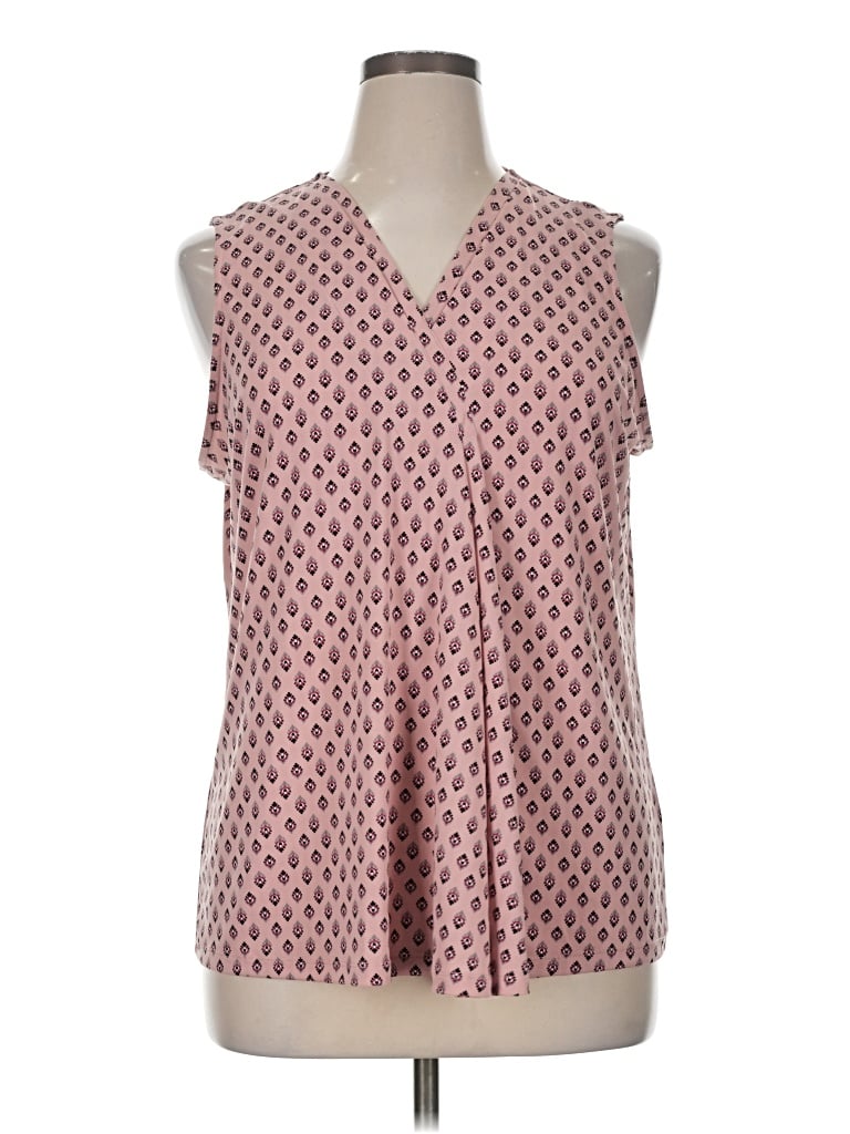 Pre-owned Croft & Barrow Sleeveless Blouse In Pink