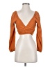 Zaful Orange 3/4 Sleeve Blouse Size S - photo 1