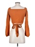 Zaful Orange 3/4 Sleeve Blouse Size S - photo 2