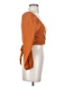 Zaful Orange 3/4 Sleeve Blouse Size S - photo 4