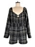Slate & Willow 100% Rayon Tweed Gray Romper Size L - photo 1