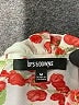 Ups & Downs 100% Polyester Floral Ivory Short Sleeve Blouse Size M - photo 7