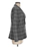 Massimo Dutti 100% Wool Plaid Gray Wool Blazer Size 8 - photo 4