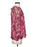 J.Crew 100% Silk Paisley Pink Long Sleeve Silk Top Size 0 - photo 4