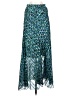 Assorted Brands 100% Polyester Print Teal Casual Skirt Size 2 - photo 1