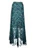 Assorted Brands 100% Polyester Print Teal Casual Skirt Size 2 - photo 2