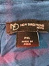 New Directions Blue 3/4 Sleeve Button-Down Shirt Size XL (petite) - photo 7