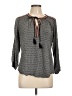 Daniel Rainn 100% Rayon Gray 3/4 Sleeve Blouse Size L - photo 1
