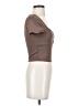 Shein Brown Short Sleeve Top Size 2 - photo 4