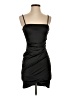 Glare Solid Black Cocktail Dress Size S - photo 1