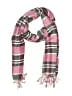 Unbranded Plaid Pink Scarf One size - photo 1
