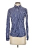 Splendid 100% Rayon Checkered-gingham Blue Long Sleeve Blouse Size S - photo 1