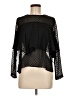 Haute Rogue 100% Polyester Black Long Sleeve Blouse Size M - photo 1