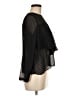Haute Rogue 100% Polyester Black Long Sleeve Blouse Size M - photo 4