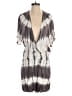 Vocal 100% Rayon Tie-dye Gray Romper Size M - photo 1