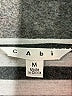 CAbi 100% Silk Gray Blouse Size M - photo 7