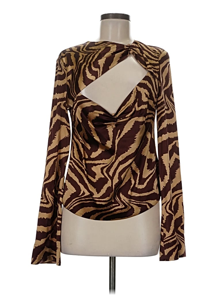 Pre-owned Ganni Kimono In Brown
