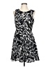 Express Outlet Graphic Black Casual Dress Size 10 - photo 1