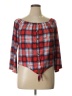 No Comment Red 3/4 Sleeve Blouse Size XL - photo 1
