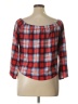 No Comment Red 3/4 Sleeve Blouse Size XL - photo 2
