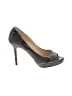 Jimmy Choo Animal Print Gray Brown Heels Size EU 38 1/2 - photo 1