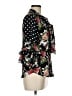 Gracia Floral Black 3/4 Sleeve Blouse Size S - photo 4