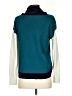 T by Talbots Color Block Teal Pullover Sweater Size S - photo 2