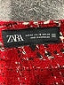 Zara Tweed Red Skort Size XS - photo 3