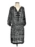 Cache 100% Polyester Paisley Gray Casual Dress Size S - photo 1