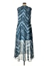 Calvin Klein 100% Polyester Chevron-herringbone Blue Cocktail Dress Size 14 - photo 2