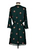 Everly 100% Polyester Print Green Casual Dress Size S - photo 2