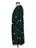 Everly 100% Polyester Print Green Casual Dress Size S - photo 5