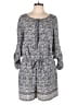 Ann Taylor LOFT 100% Polyester Paisley Gray Romper Size 10 - photo 1