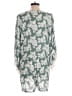American Rose 100% Rayon Tropical Green Romper Size S - photo 2