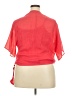 Hope Springs 100% Polyester Orange Short Sleeve Blouse Size XXL - photo 2