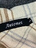 Automet 100% Polyester Plaid Tan Long Sleeve Blouse Size L - photo 7