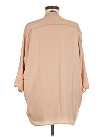 Vince. 3/4 Sleeve Silk Top (view 2)