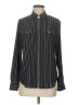 MICHAEL Michael Kors 100% Polyester Stripes Black Long Sleeve Blouse Size M - photo 1